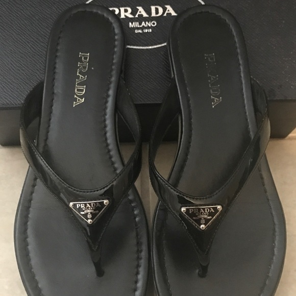 Prada Shoes - Prada Logo Sandals